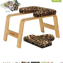 Leopard print FeetUp Trainer for yoga and fitness. $75  barely used