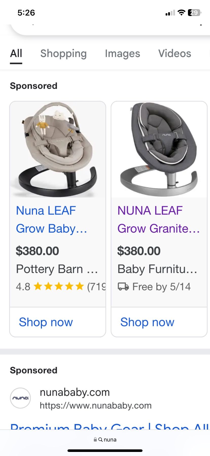 Nuna Leaf Grow Baby Seat