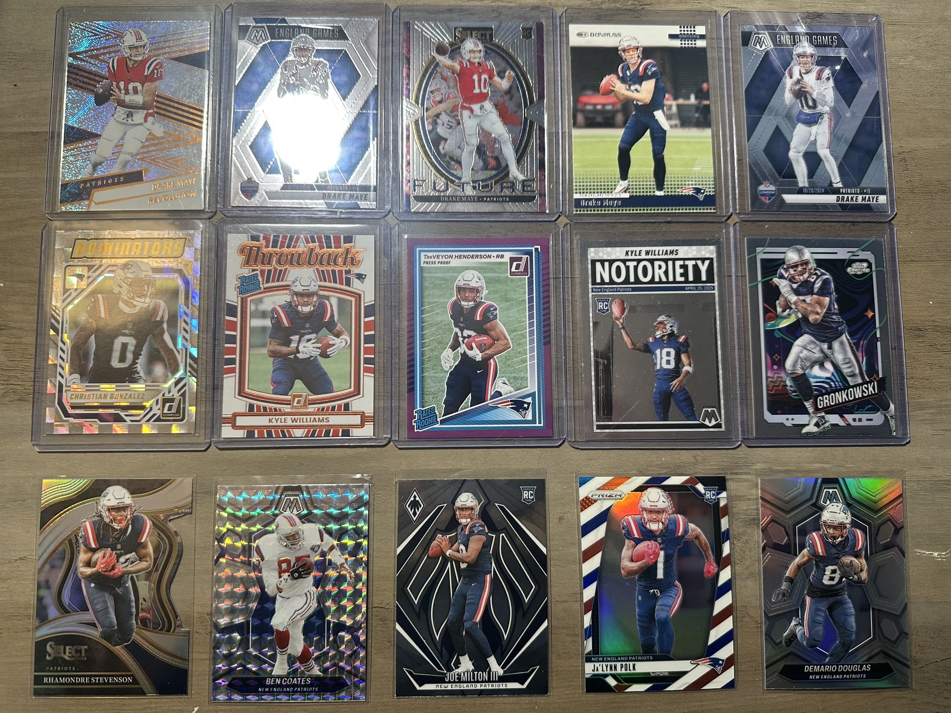 New England Patriots Team Lot (28) - Rookies, Color & Inserts - Drake Maye RC’s