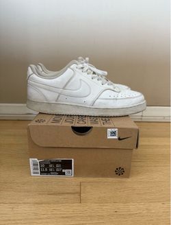 Nike Court Vision Low Next Nature Triple White Size 10