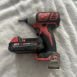 Milwaukee drill and battery