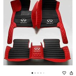 Leather Red & Black Carpets