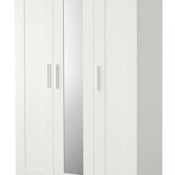 Ikea Brimnes wardrobe with 3 doors and mirror