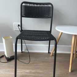 Black IKEA chair