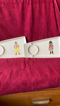 Collectible vintage McDonald’s plastic lap trays