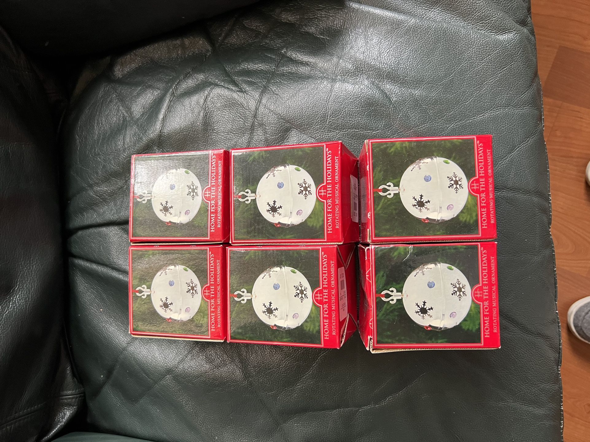 6 Boxes Of Chime Manual Ornaments Hand Wind Antique $10.00 A Piece OBO