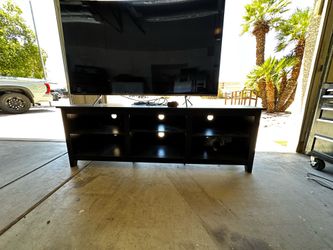 Black TV Stand / Entertainment Center – Modern Media Console