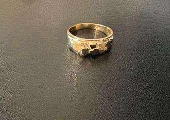 14k Gold Men’s Nugget Ring
