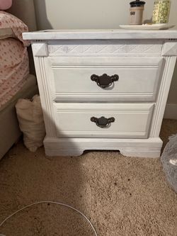 Chalk Painted Dresser and 2 Nightstands