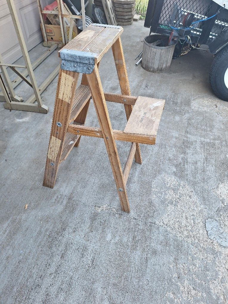 3 Ft Wood Step Ladder-$13.00