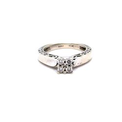 KEEPSAKE the Label 10K White Gold Four-Stone Cluster Ring