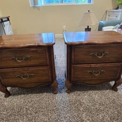 Free 2 Night Stands & A Wood Chair