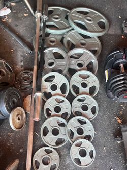 Olympic weights, Olympic Barbell and curl barbell