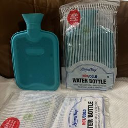 Brand New 2-pack Home top Hot/cold Water Bottle Ideal For Hot And Cold Therapy And Relieving Aches And Pain