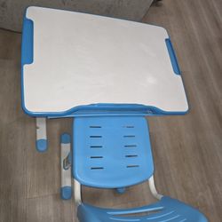 Student Adjustable Study Desk And Chair
