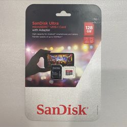 SanDisk 128GB Ultra microSDXC UHS-I Card with SD Adapter