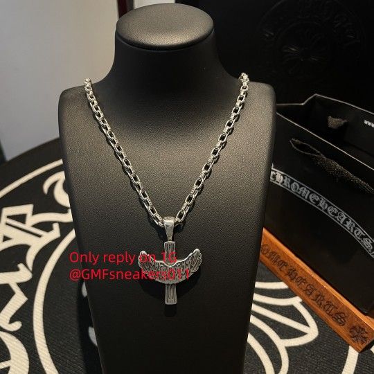 C.hrome H.earts Necklace