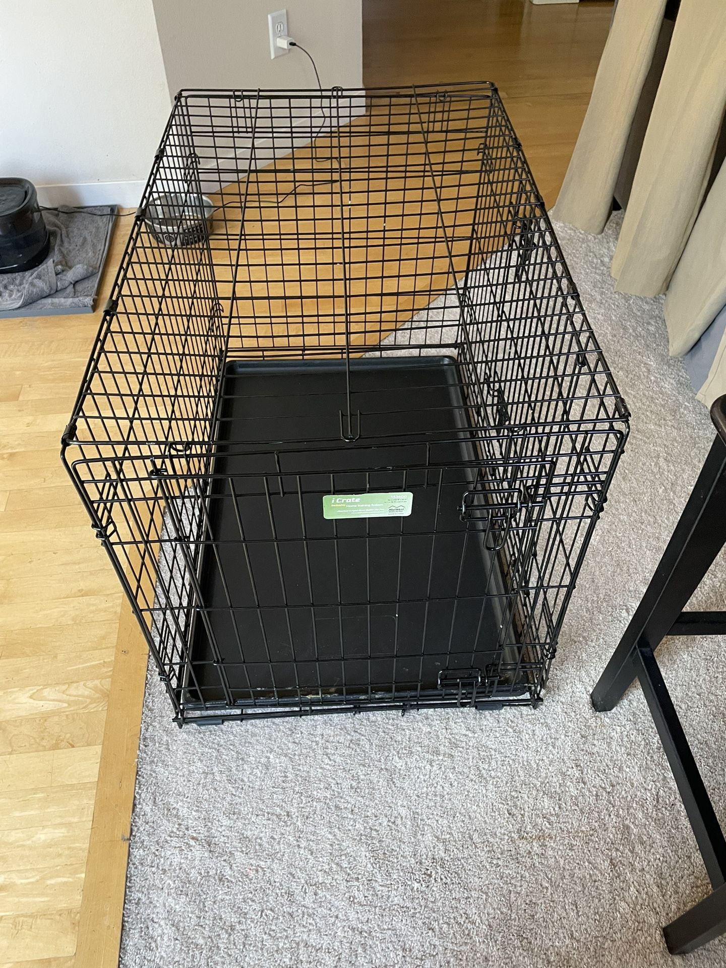 2 Door Dog Crate W/ Divider, Large