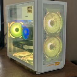AMD Ryzen 5 7600 + AMD Radeon RX 7600 AM5 White RGB Gaming Desktop PC Computer 