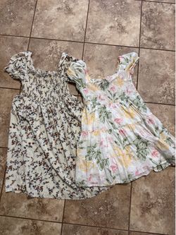 Girls dresses size 10/12 $5 for both