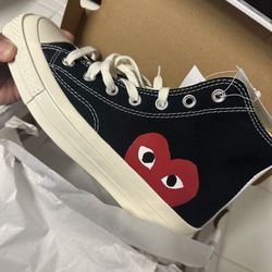 CONVERSE X COMME DES GARCONS PLAY ALL STAR CHUCK '70 HI - BLACK