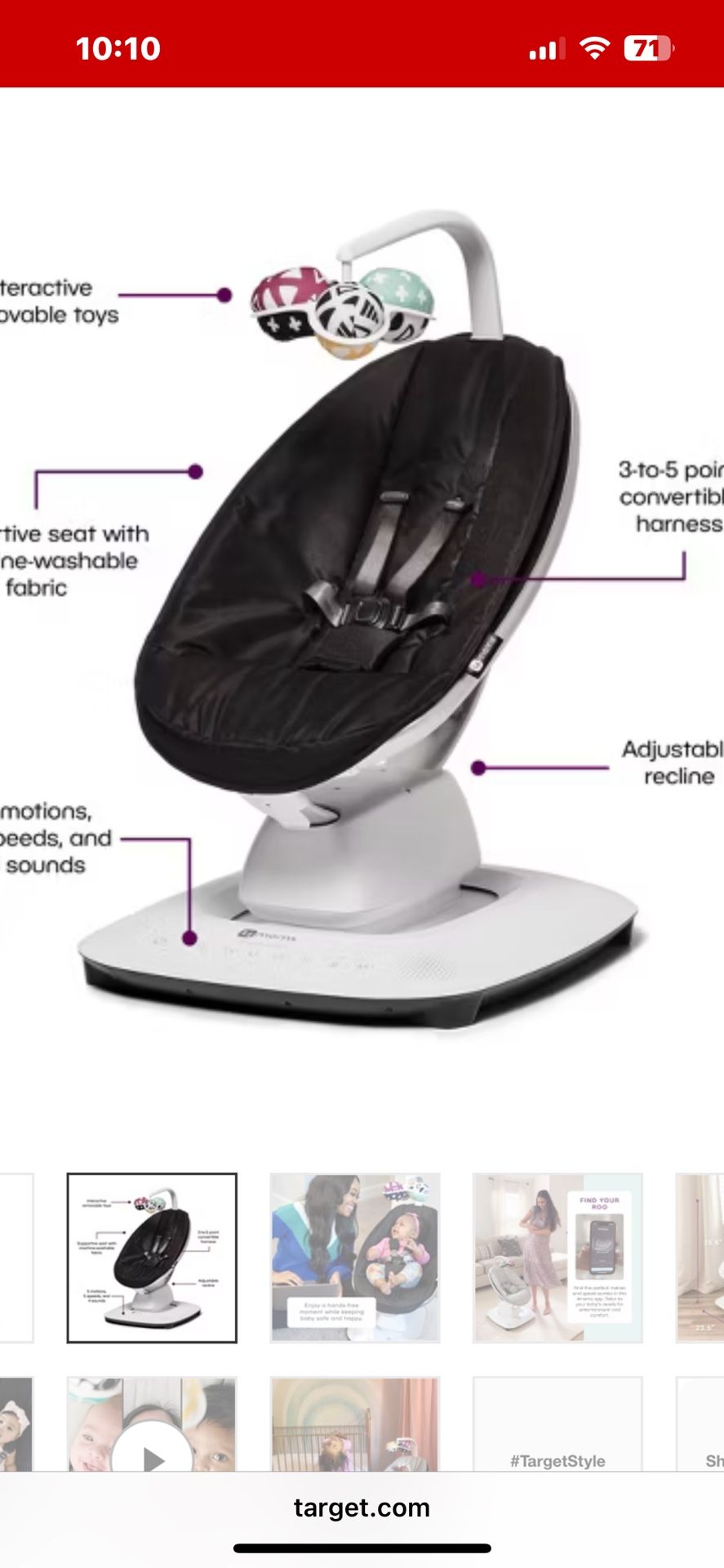Mamaroo Baby Swing