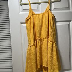 Mustard yellow summer dress