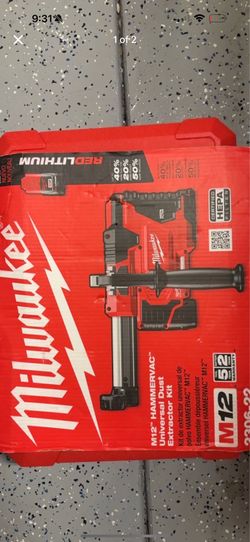 Milwaukee M12 HAMMERVAC Universal Dust Extractor Kit