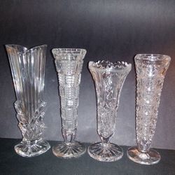 Crystal Bud Vases