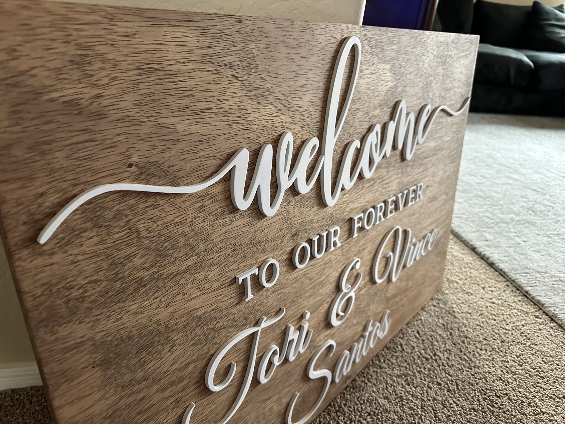 Welcome Wood Sign, Wedding Signs, NFL, NBA, MLB Signs
