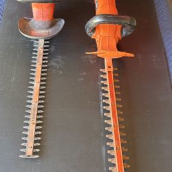 Two Black & Decker Hedge Trimmers
