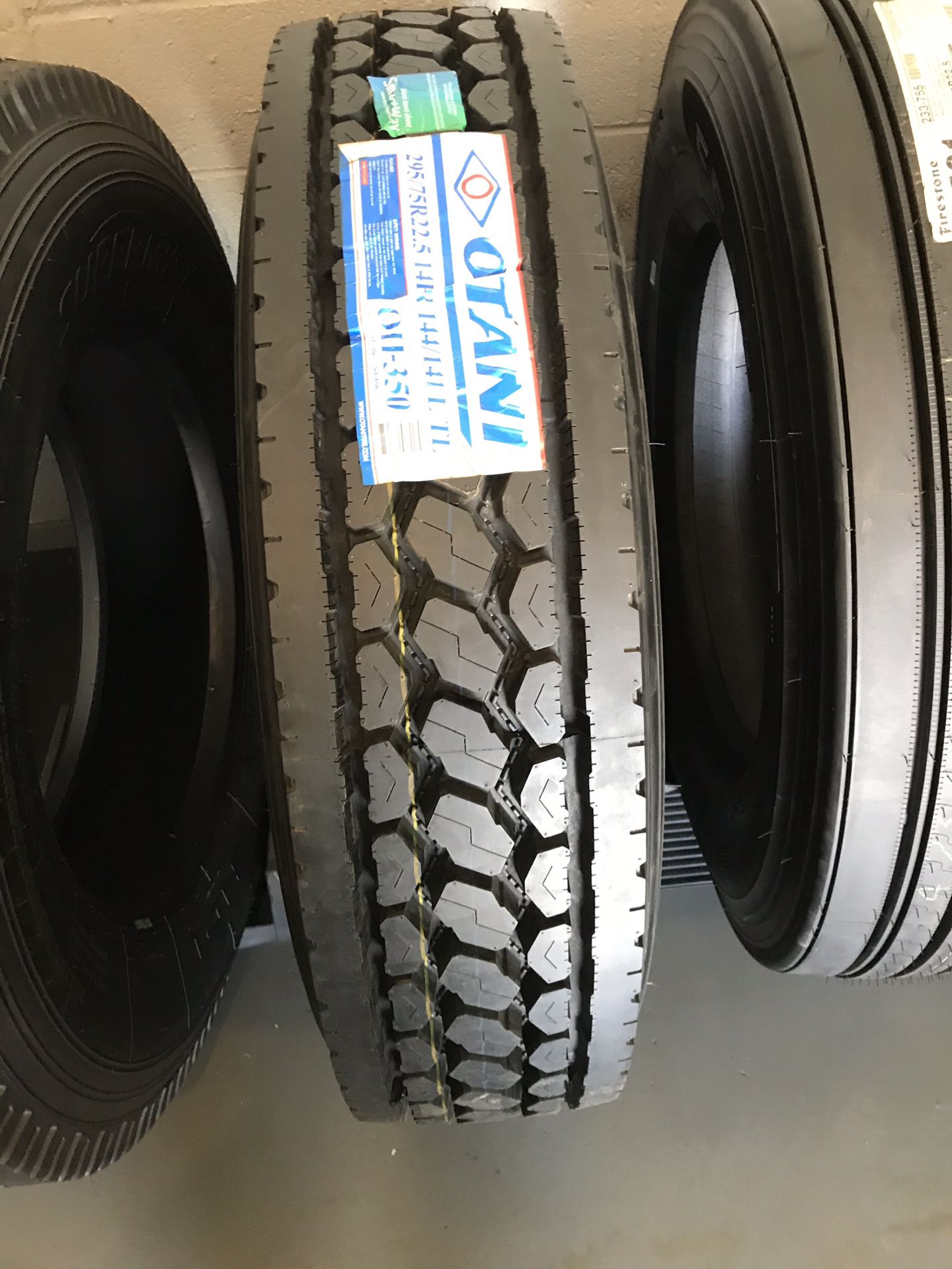 COMMERCIAL TRUCK AND TRAILER TIRES - LLANTAS PARA CAMION Y TRAILA (OTANI SMART WAY APPROVED 295/75R22.5 and 11R22.5 In STOCK!)