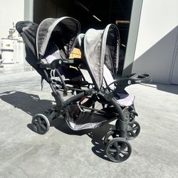 Sit N Stand Double Seat Stroller 