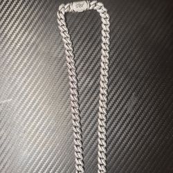 GLD Diamond Cuban Chain in White Gold (NEW)
