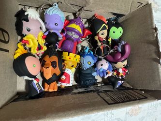 Disney Villains Monogram 3D keychains  Lot of 11