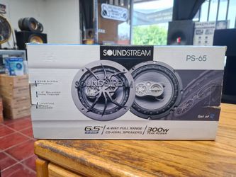 Soundstream PS-65 6.5" 4-Way Full Range Co-Axial Speakers