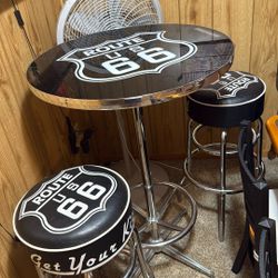 Bar Table With Two Chairs 