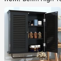 Betim High Rated Wood Bathroom Cabinet 