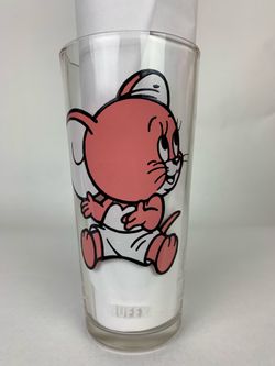 Glassware, cup, glasses, Pepsi,1975, vintage, TUFFY of tom and Jerry