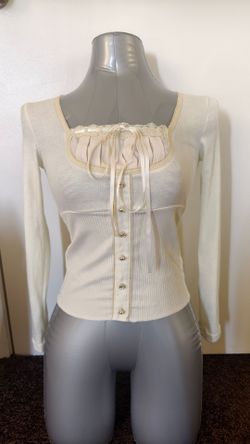 Ivory milkmaid top - S size