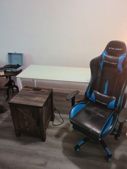 Bedroom Furniture Bundle Set (Desk, Nightstand, Gaming Chair 