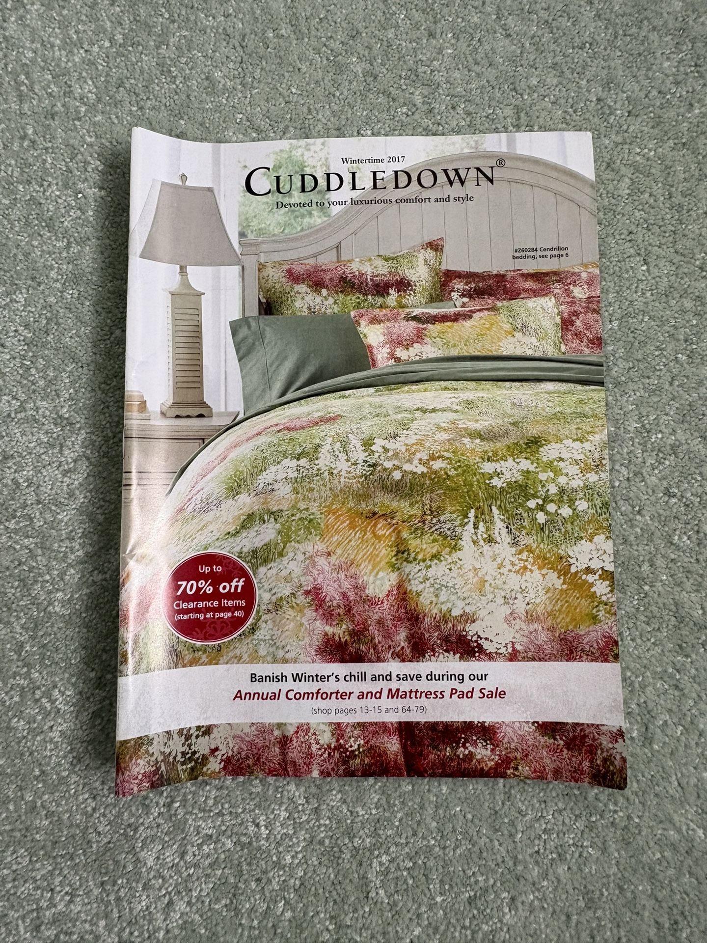 Wintertime 2017 Cuddledown Catalog, Devoted To Your Luxurious Comfort And Style