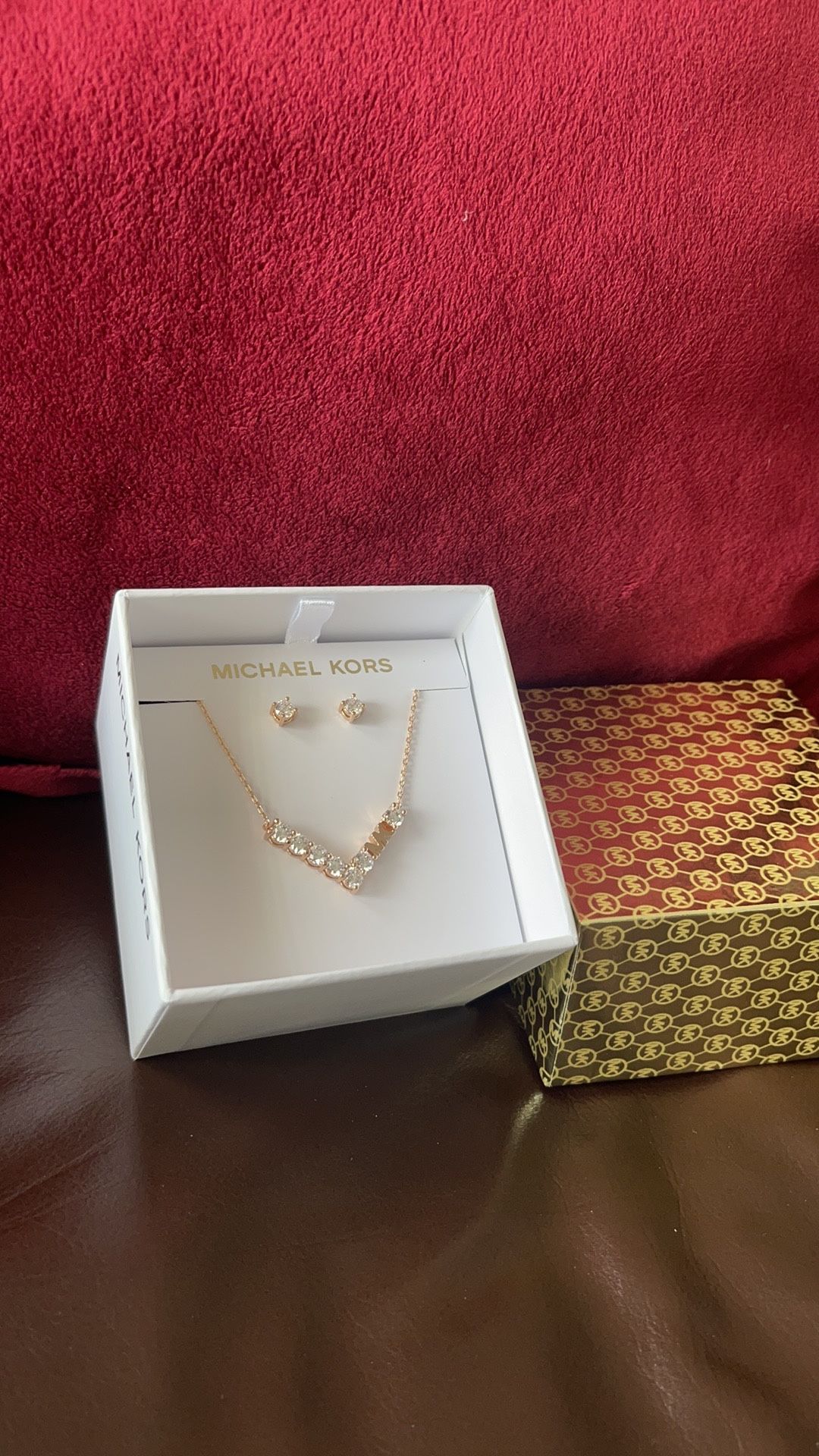 MICHAEL KORS Stainless Steel Necklace Earrings