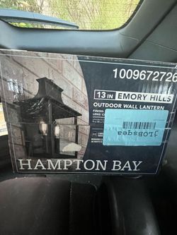 Hampton Bay Emory Hills 13 inch outdoor lantern