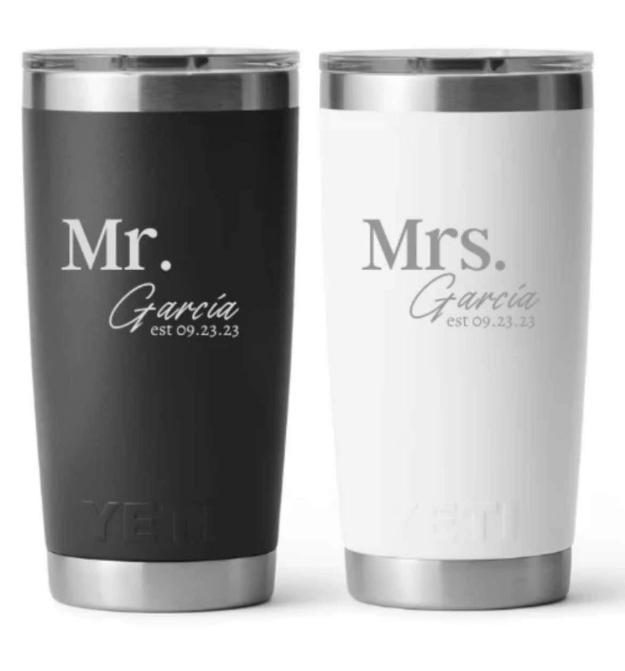 Custom Wedding Names For Glasses / Tumblers / Decorations