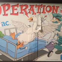 Hasbro Aflac Insurance Company Operation Board Game 