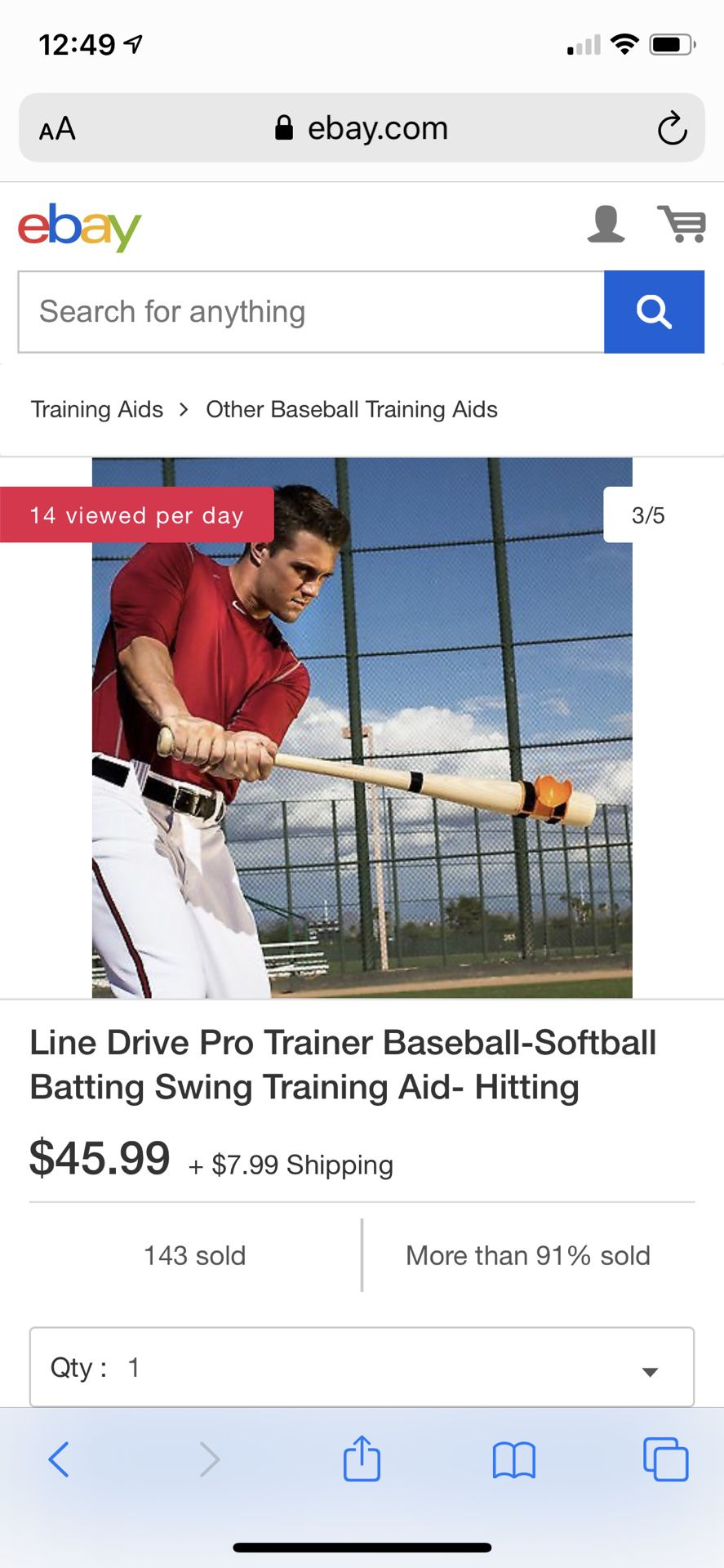 Line Drive Pro baseball hitting training aid