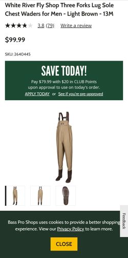 PRICE DROP........... "BRAND NEW!!!!! " White River Waders With Boots