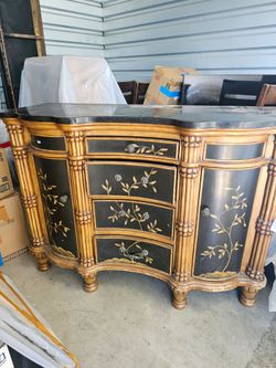 Chest cabinet, brown and black, good condition