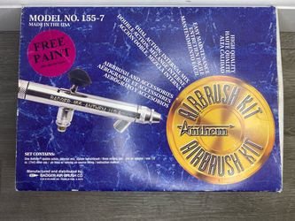 Badger Anthem 155-7 Airbrush Kit Dual Action Internal Mix w/ Accessories & Box
